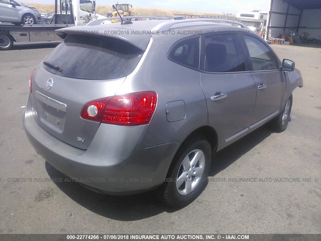 JN8AS5MT7BW161627 - 2011 NISSAN ROGUE S/SV/KROM GRAY photo 4