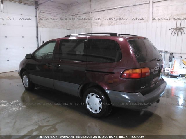 4T3ZF13C0YU212650 - 2000 TOYOTA SIENNA LE/XLE MAROON photo 3