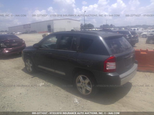 1J8FT57W97D176601 - 2007 JEEP COMPASS LIMITED GRAY photo 3