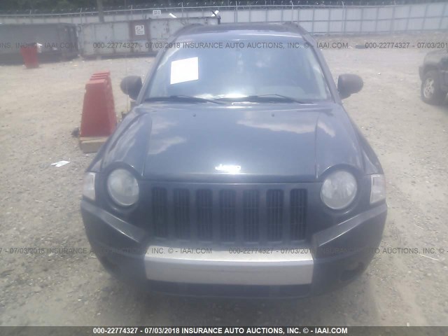 1J8FT57W97D176601 - 2007 JEEP COMPASS LIMITED GRAY photo 6