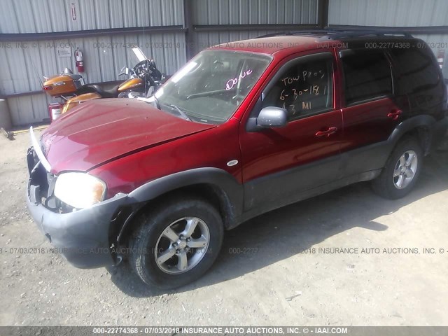 4F2YZ02Z65KM43172 - 2005 MAZDA TRIBUTE I 勃艮第红 照片 2
