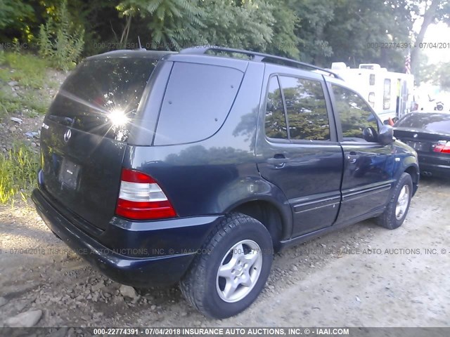 4JGAB54E61A285103 - 2001 MERCEDES-BENZ ML 320 GRAY photo 4