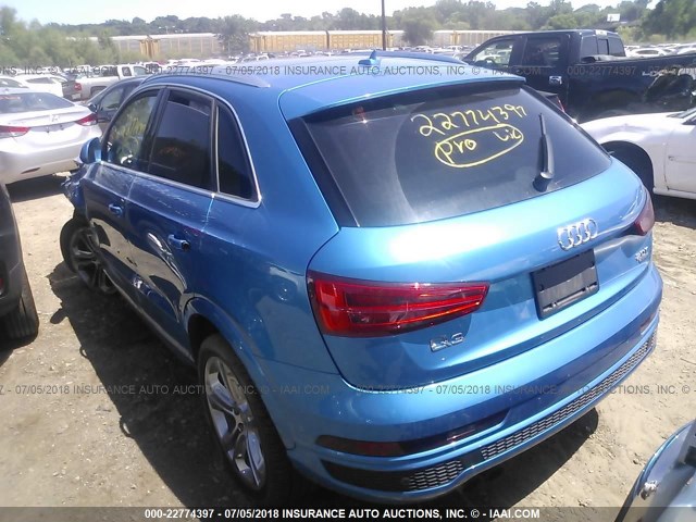 WA1GFCFS3GR018855 - 2016 AUDI Q3 PRESTIGE BLUE photo 3