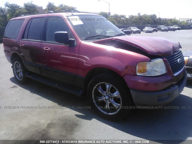 1FMRU15WX3LC41092 - 2003 FORD EXPEDITION XLT BURGUNDY photo 1