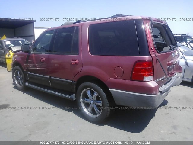 1FMRU15WX3LC41092 - 2003 FORD EXPEDITION XLT BURGUNDY photo 3