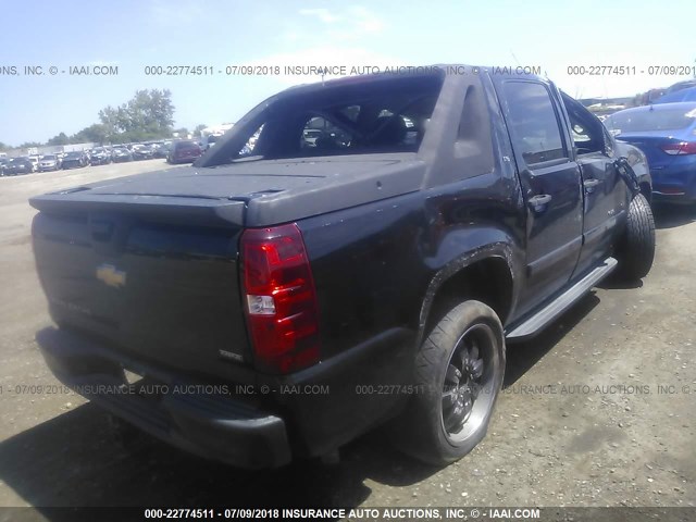 3GNEC12037G208855 - 2007 CHEVROLET AVALANCHE C1500 BLACK photo 4