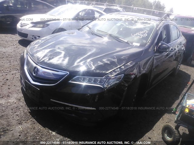 19UUB1F37FA008863 - 2015 ACURA TLX BLACK photo 2