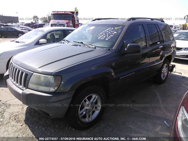 1J4GW48N74C421278 - 2004 JEEP GRAND CHEROKEE LAREDO/COLUMBIA/FREEDOM GRAY photo 2