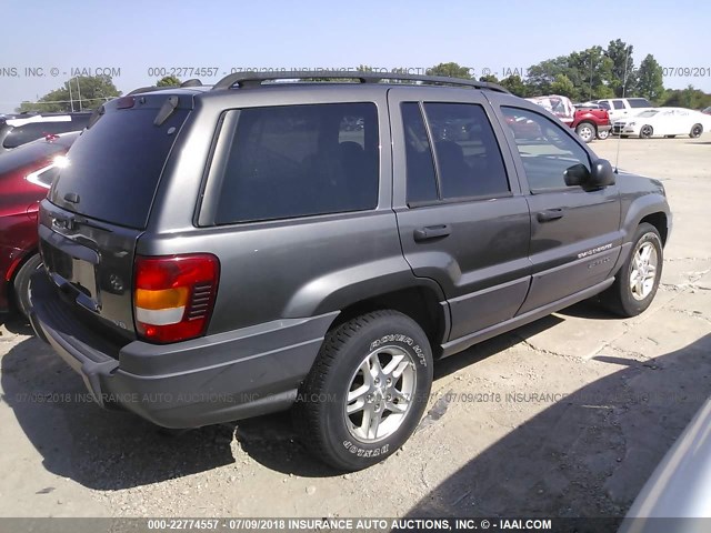 1J4GW48N74C421278 - 2004 JEEP GRAND CHEROKEE LAREDO/COLUMBIA/FREEDOM GRAY photo 4
