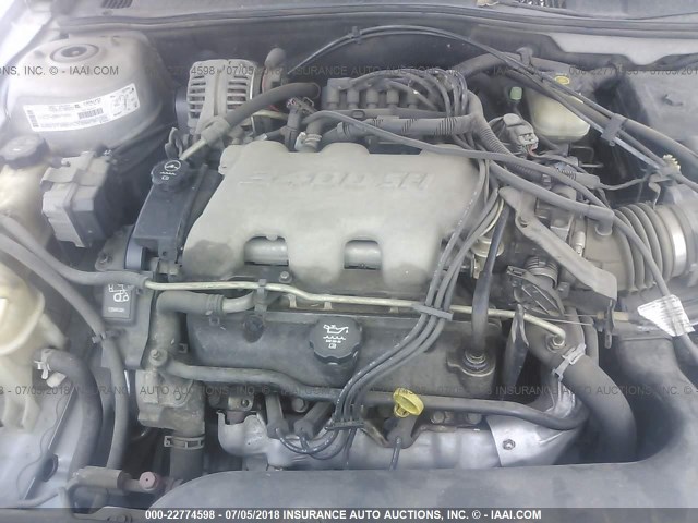 1G2NW52E73M651864 - 2003 PONTIAC GRAND AM GT SILVER photo 10