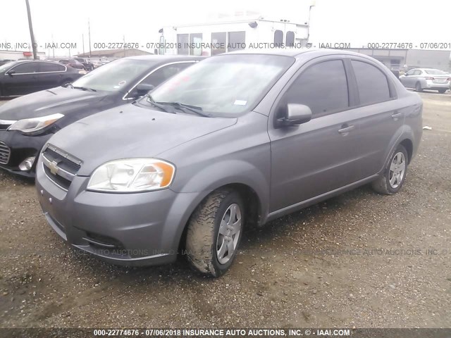 KL1TD5DEXAB112130 - 2010 CHEVROLET AVEO LS/LT 灰色 照片 2