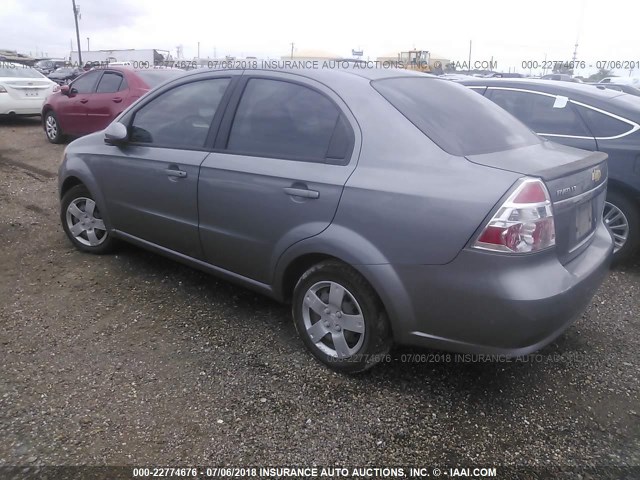 KL1TD5DEXAB112130 - 2010 CHEVROLET AVEO LS/LT 灰色 照片 3