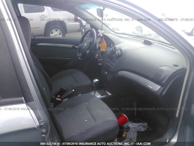 KL1TD5DEXAB112130 - 2010 CHEVROLET AVEO LS/LT 灰色 照片 5