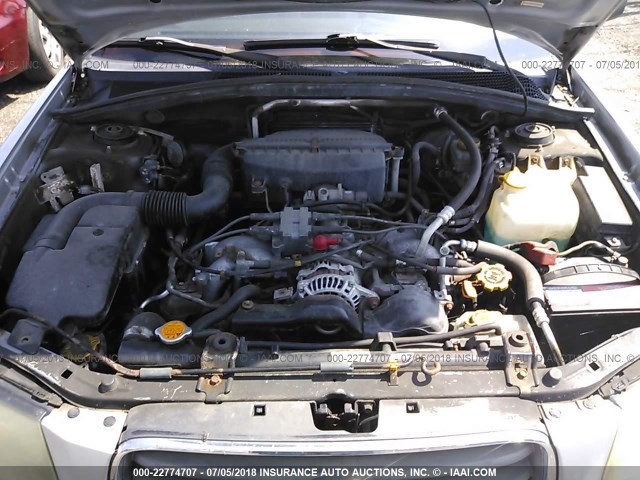 JF1SG65623H756610 - 2003 SUBARU FORESTER 2.5XS ვერცხლისფერი ფოტო 10