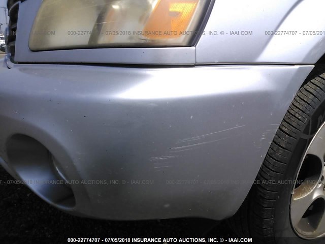 JF1SG65623H756610 - 2003 SUBARU FORESTER 2.5XS ვერცხლისფერი ფოტო 6