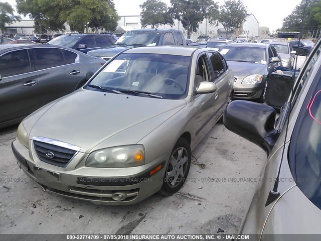 KMHDN56D96U182353 - 2006 HYUNDAI ELANTRA GLS/GT/LIMITED GOLD photo 2