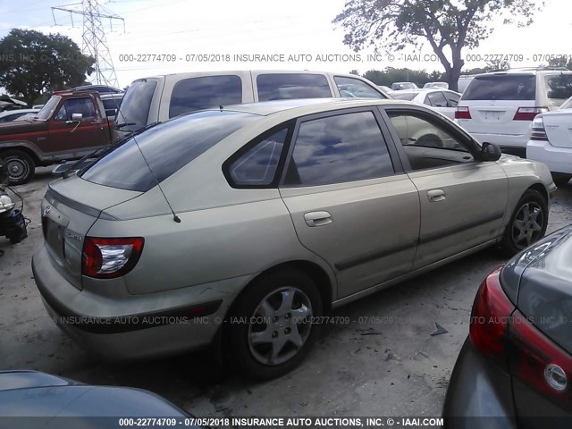 KMHDN56D96U182353 - 2006 HYUNDAI ELANTRA GLS/GT/LIMITED GOLD photo 4