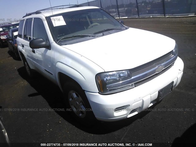 1GNDT13S222437959 - 2002 CHEVROLET TRAILBLAZER  WHITE photo 1