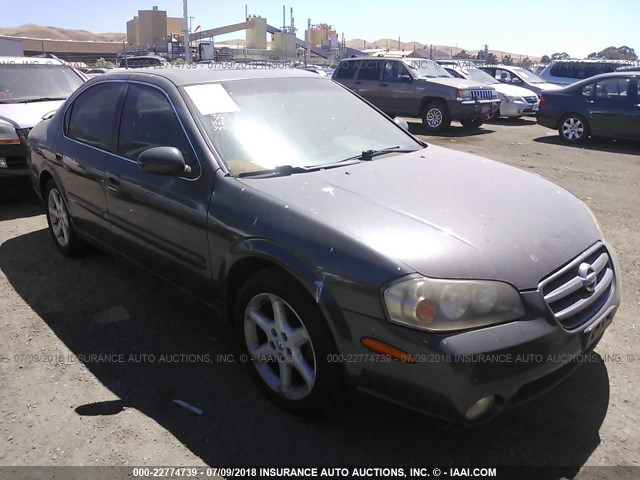 JN1DA31A72T317950 - 2002 NISSAN MAXIMA GLE/SE GRAY photo 1