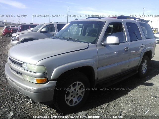 1GNEK13T74R202676 - 2004 CHEVROLET TAHOE K1500 SILVER photo 2