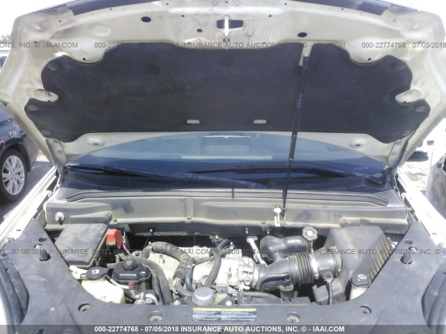 1GKER23D09J102304 - 2009 GMC ACADIA SLT-1 Білий фото 10