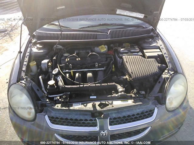 1B3ES26C23D140613 - 2003 DODGE NEON SE GRAY photo 10