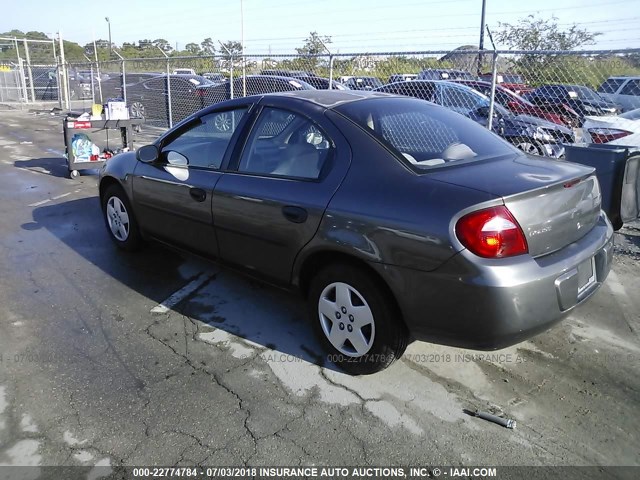 1B3ES26C23D140613 - 2003 DODGE NEON SE GRAY photo 3