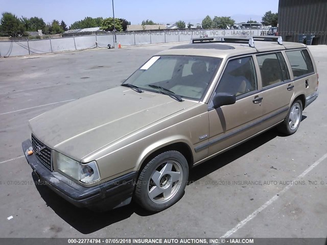 YV1FA8752L1288734 - 1990 VOLVO 740 Złoty zdjęcie 2