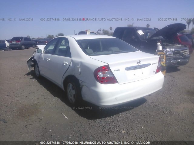 4T1BF32K13U051944 - 2003 TOYOTA CAMRY LE/XLE/SE 白色 照片 3