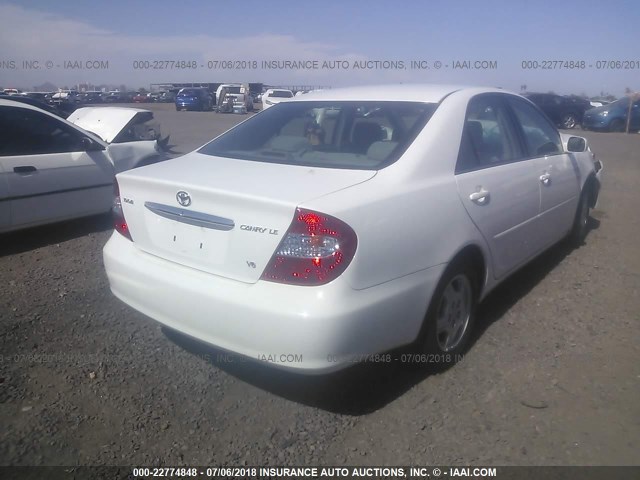 4T1BF32K13U051944 - 2003 TOYOTA CAMRY LE/XLE/SE 白色 照片 4