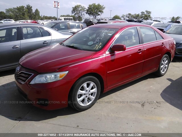 4T1BF3EK4AU044740 - 2010 TOYOTA CAMRY SE/LE/XLE 红色 照片 2
