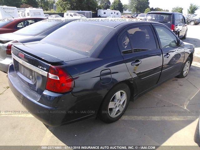 1G1ZT54815F159666 - 2005 CHEVROLET MALIBU LS Көк фото 4
