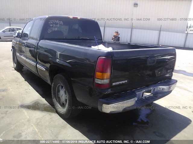 2GTEC19T811141064 - 2001 GMC NEW SIERRA C1500 BLACK photo 3