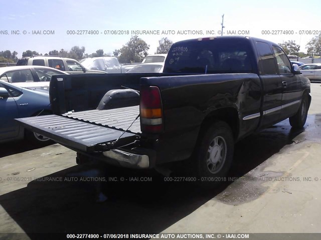 2GTEC19T811141064 - 2001 GMC NEW SIERRA C1500 BLACK photo 4