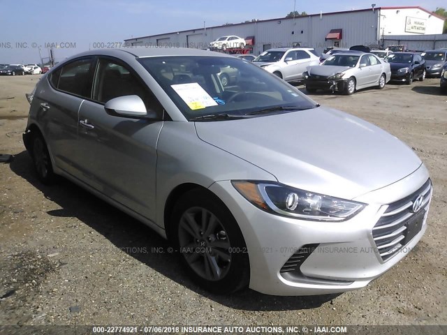 5NPD84LFXJH309559 - 2018 HYUNDAI ELANTRA SEL/VALUE/LIMITED SILVER photo 1