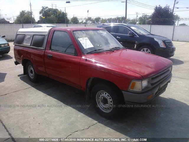 JT4RN81D3K0007813 - 1989 TOYOTA PICKUP 1/2 TON SHORT WHEELBASE DLX RED photo 1