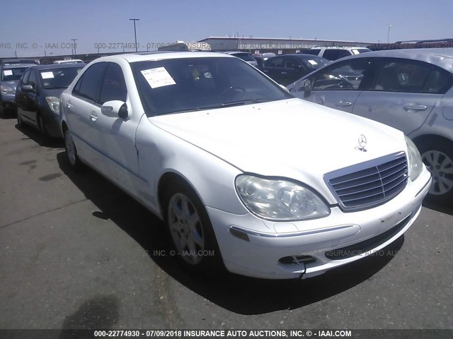 WDBNG84J44A432947 - 2004 MERCEDES-BENZ S 500 4MATIC WHITE photo 1