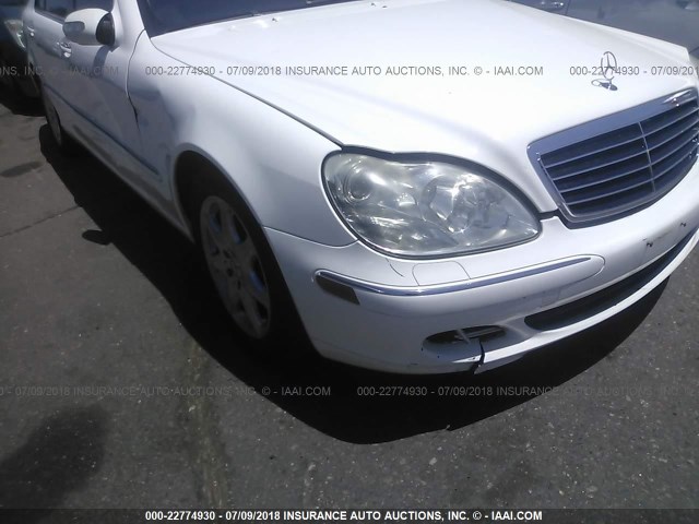 WDBNG84J44A432947 - 2004 MERCEDES-BENZ S 500 4MATIC WHITE photo 6