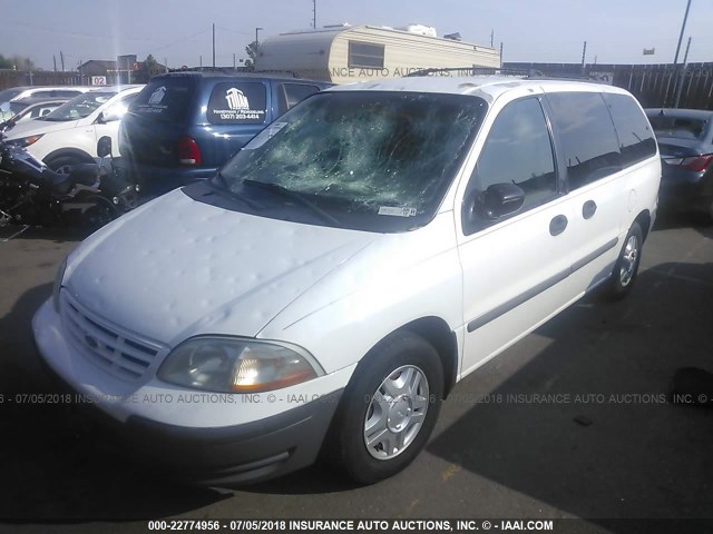 2FMDA5144YBA05530 - 2000 FORD WINDSTAR LX WHITE photo 2