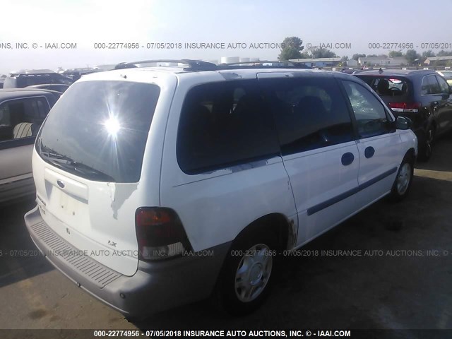 2FMDA5144YBA05530 - 2000 FORD WINDSTAR LX WHITE photo 4