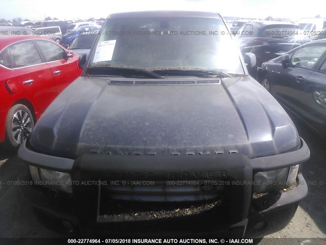 SALME11484A162879 - 2004 LAND ROVER RANGE ROVER HSE BLACK photo 6