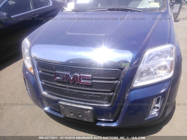 2CTALBEW0A6386016 - 2010 GMC TERRAIN SLE BLUE photo 6