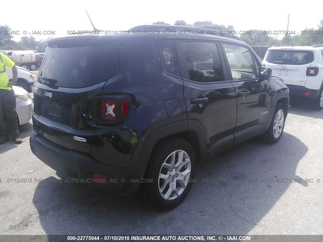 ZACCJABBXHPF07895 - 2017 JEEP RENEGADE LATITUDE BLACK photo 4