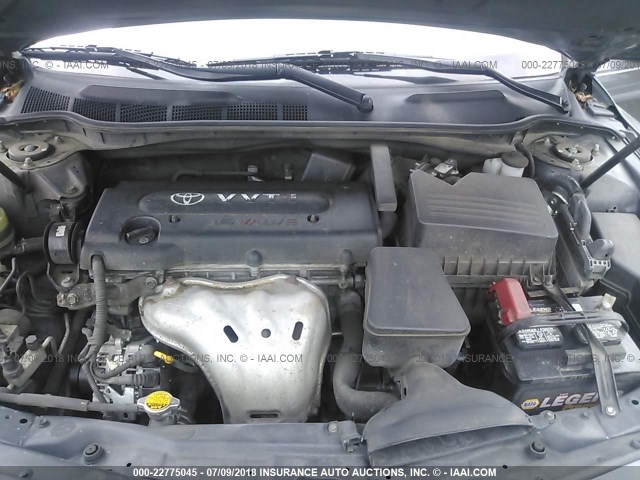 4T1BE46K77U574992 - 2007 TOYOTA CAMRY NEW GENERATION CE/LE/XLE/SE GRAY photo 10