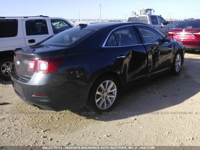 1G11F5SL2FF143361 - 2015 CHEVROLET MALIBU LTZ 灰色 照片 4