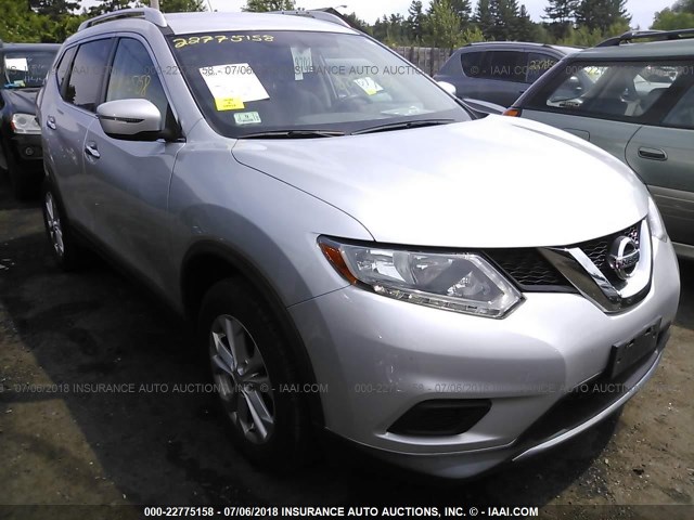 KNMAT2MV7GP695737 - 2016 NISSAN ROGUE SILVER photo 1