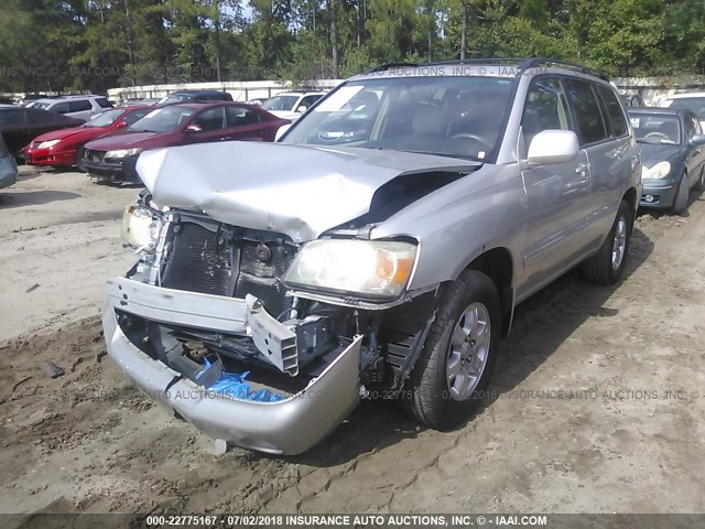 JTEGP21A370141647 - 2007 TOYOTA HIGHLANDER SPORT SILVER photo 2