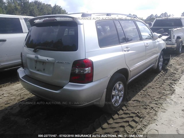 JTEGP21A370141647 - 2007 TOYOTA HIGHLANDER SPORT SILVER photo 4