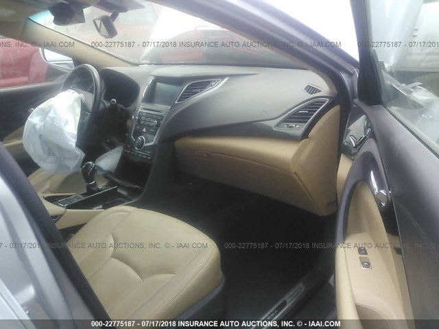 KMHFH4JG4FA435303 - 2015 HYUNDAI AZERA LIMITED SILVER photo 5