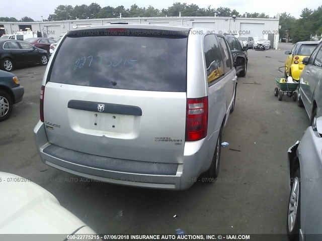 2D4RN4DE6AR147035 - 2010 DODGE GRAND CARAVAN SE SILVER photo 4